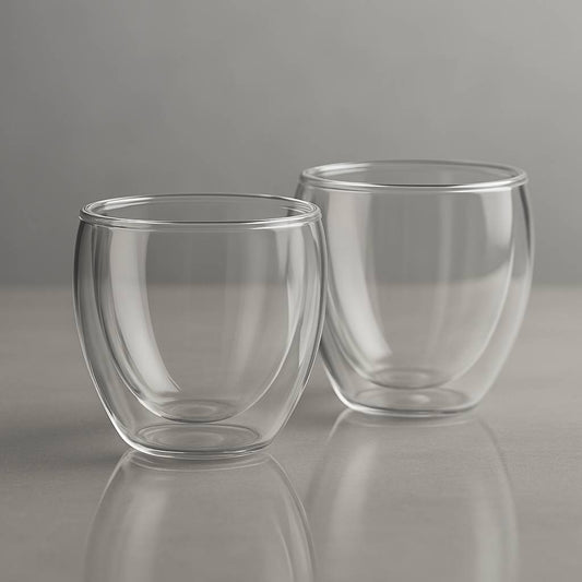 DuoGlass™ – Set of 2 Double-Walled Borosilicate Espresso Cups