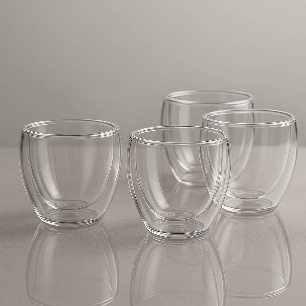 DuoGlass™ – Set of 2 Double-Walled Borosilicate Espresso Cups